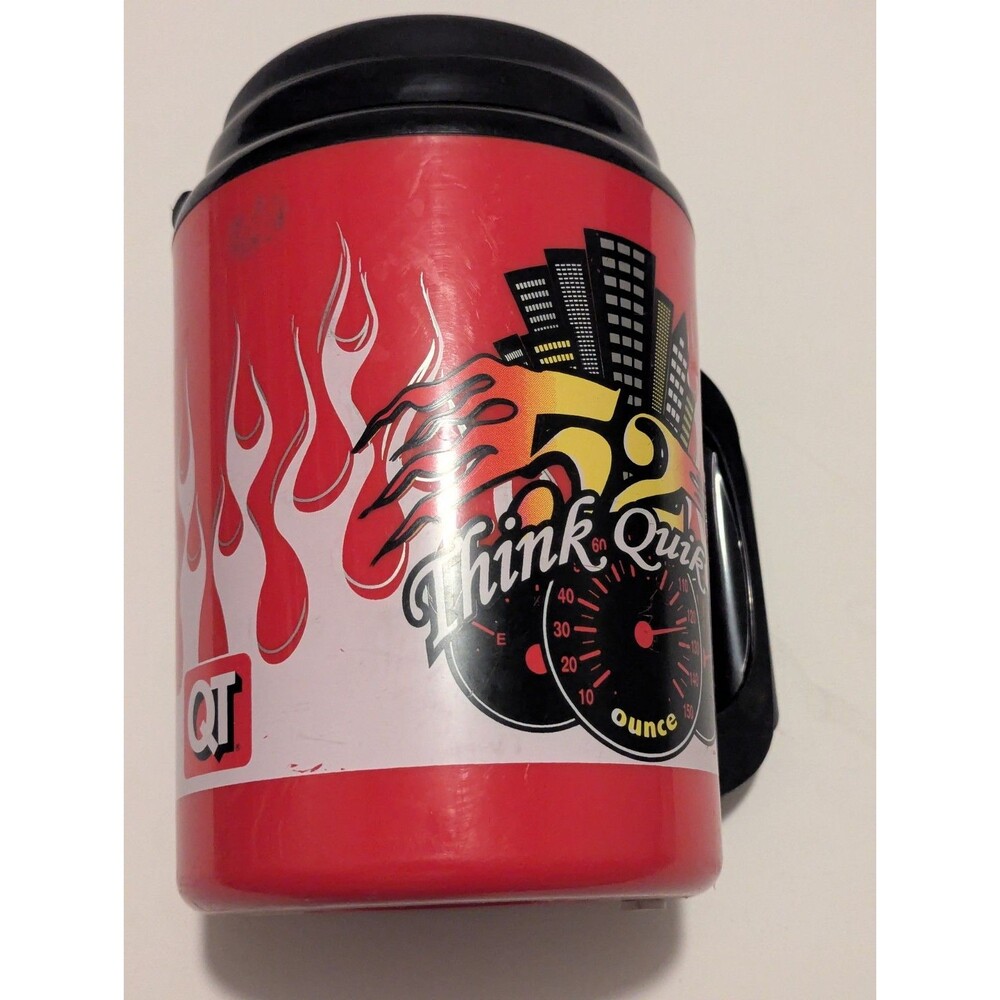 QUIK TRIP Super Insulated QT THERMO-SERV 52 OZ TRAVEL MUG Think Quik Flames Red
